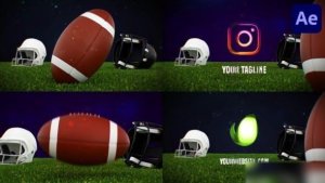 Videohive American Football Logo for After Effects Logo Stings template preview