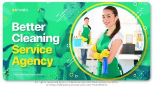 Cleaning Service Promo Video Displays template preview