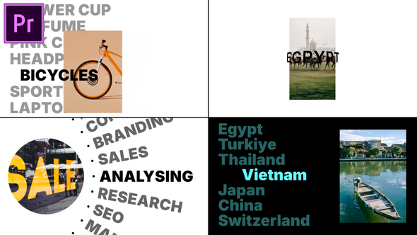 Videohive Carousel Slides MOGRT Video Displays template preview