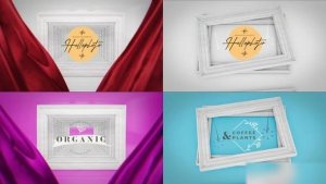 Videohive Wooden Frames Logo Reveal Openers template preview