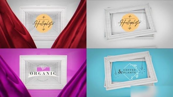 Videohive Wooden Frames Logo Reveal Openers template preview