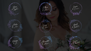 Videohive Wedding Titles - Circular Frames Titles template preview