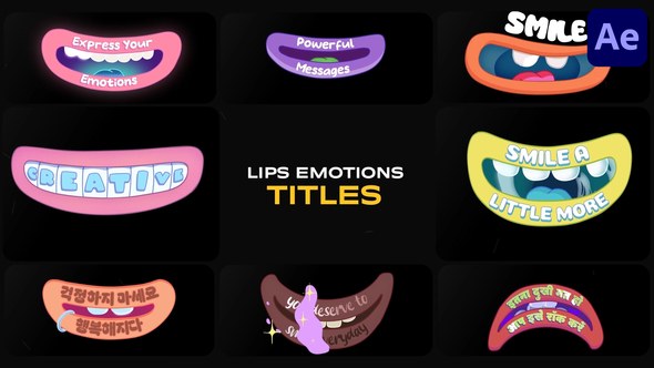 Videohive Lips Emotions Titles | After Effects Titles template preview