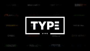 TypeHype - Titles Animation \ Motion Typography Text Video Displays template preview
