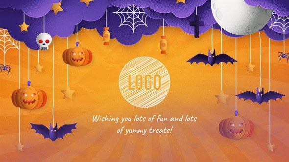 Videohive Modern Halloween Logo Logo Stings template preview