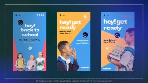 Videohive Back to School Instagram Stories 47634535 Elements template preview