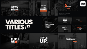 Videohive Various Titles 13 Titles template preview