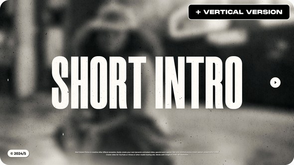 Videohive Percussion Short Intro Openers template preview