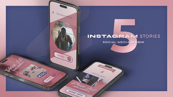 Videohive Fashion Vertical Reels Video Displays template preview