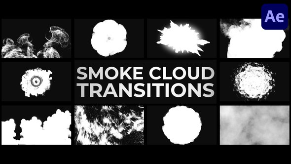 Videohive Smoke Cloud Transitions for After Effects Elements template preview