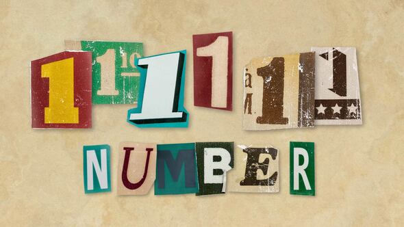 Videohive Ransom Letters - 1 Number Elements template preview