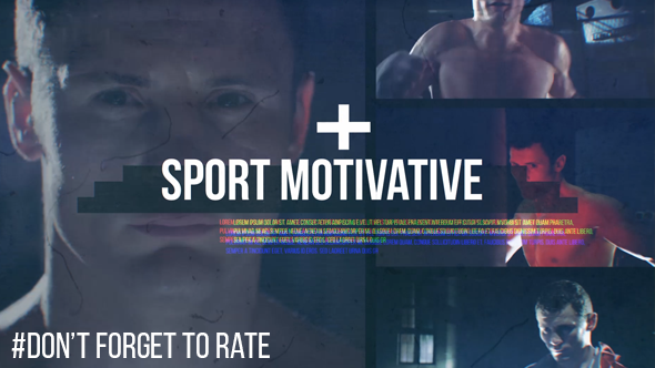 Videohive Sport Motivative // Dynamic Glitch Video Displays template preview
