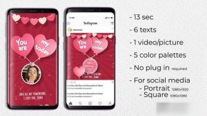Videohive Valentine Pop Opener Openers template preview