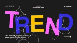 Videohive Bright Typography Intro Openers template preview