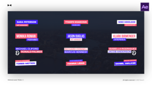 Videohive Minimal Lower Thirds 4.0  AE Titles template preview
