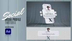 Videohive Social Media Profile - Twitter X 48268786 Elements template preview