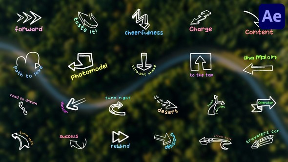 Videohive Arrows Titles for After Effects Titles template preview