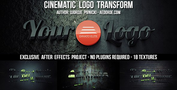 Videohive Cinematic Logo Transform Logo Stings template preview