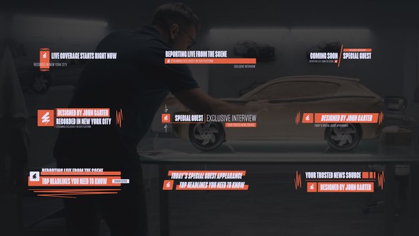 Videohive Minimal Name Tag вЂ“ Lower Thirds Titles template preview