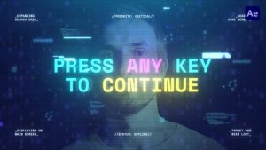 Videohive Digital Scan Titles Pack Titles template preview