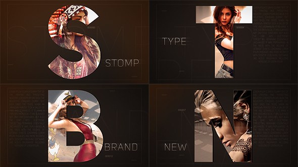 Videohive STOMP TYPE Logo Stings template preview