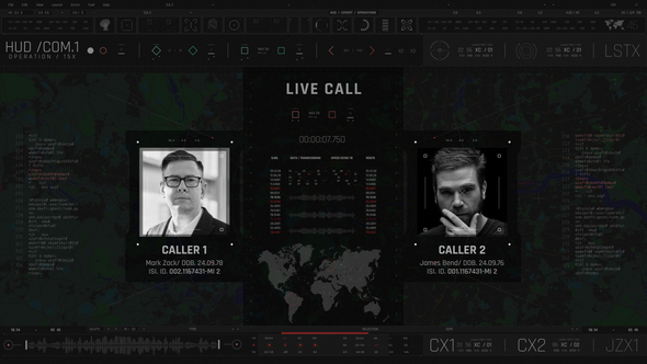 Videohive HUD Covert Operations Communication1 Elements template preview
