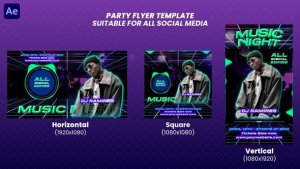 Videohive Party Flyers Openers template preview