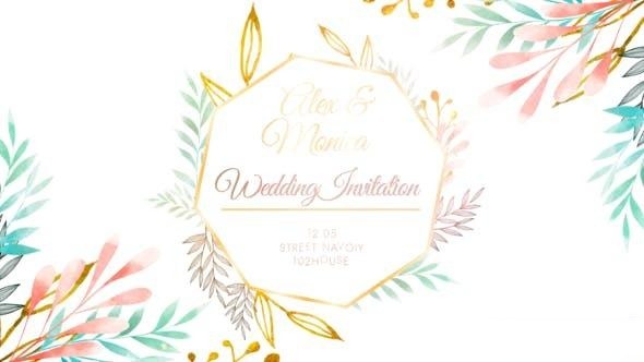 Videohive Wedding Invitation Intro 44837797 Openers template preview