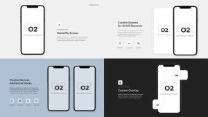 O2 - App promo Video Displays template preview