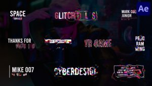 Videohive Glitch Liquid Titles | After Effects Titles template preview