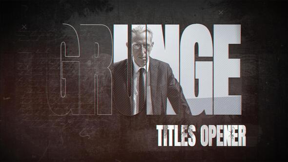 Videohive Grunge Titles Opener 54107209 Openers template preview