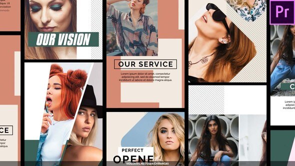 Stylish Slide Cool Stories For Premiere Pro Premiere Pro template preview