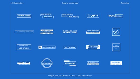 Videohive Motion Titles 23411671 Titles template preview