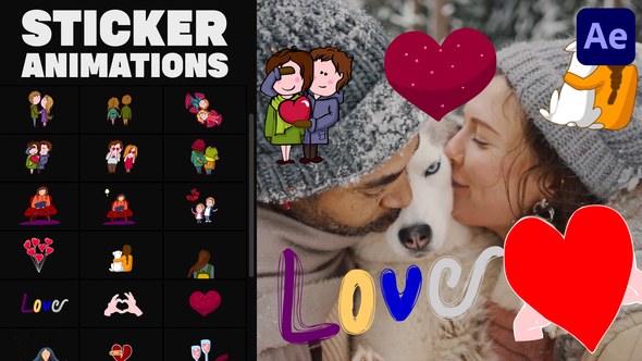 Videohive Love Lyric Animations | After Effects Elements template preview