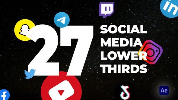 Videohive Social Media Lower Thirds 31743756 Elements template preview