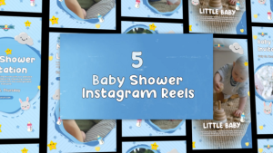 Videohive Baby Shower Instagram Pack Openers template preview