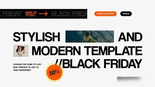 Videohive Black Friday Video Display After Effect Template Openers template preview