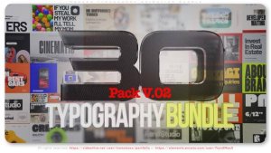 Videohive Modern Typography Animation Bundle Titles template preview