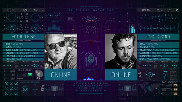 Videohive HUD PRO Communication Elements template preview