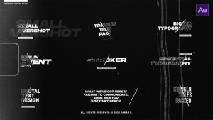 Videohive Stroke Titles  AE Titles template preview