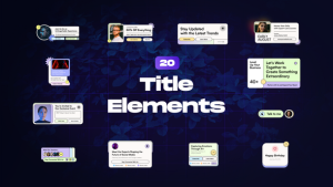 Videohive Modern Title Animations 54877098 Titles template preview