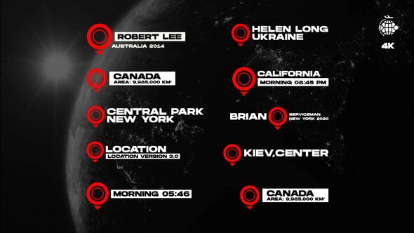 Videohive Location Titles | After Effects 43941199 Titles template preview
