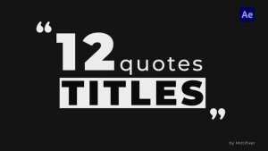 Videohive Modern Quotes Titles | After Effects Titles template preview