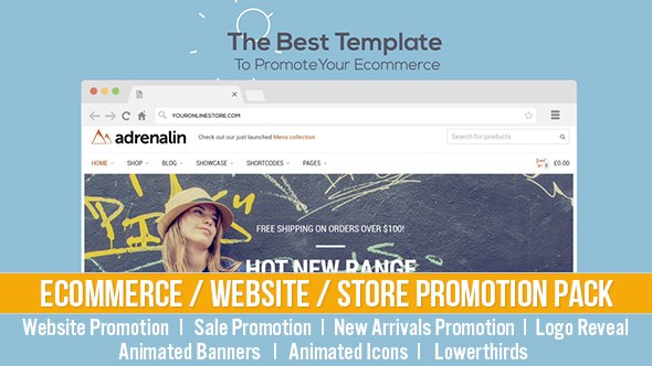Videohive Ecommerce / Website / Store Promotion pack Product Promo template preview