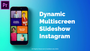 Colorful Instagram Multiscreen Slideshow Split Screen Presentation MOGRT for Premier Pro Premiere Pro template preview