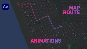 Videohive Map Route Animations Elements template preview