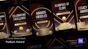 Videohive Social Media Reels - Podium Award After Effects Template Product Promo template preview