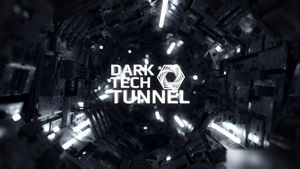 Videohive Dark Tech Tunnel Openers template preview