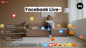 Videohive Facebook Live Elements template preview