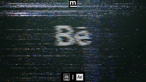 Videohive Glitch VHS Logo Logo Stings template preview